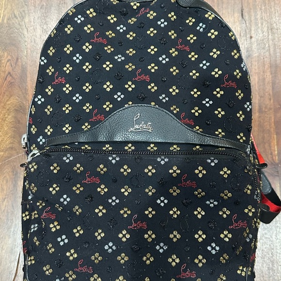 ❌❌SOLD❌❌Christian Louboutin Black and Gold Backpack - Picture 3 of 14